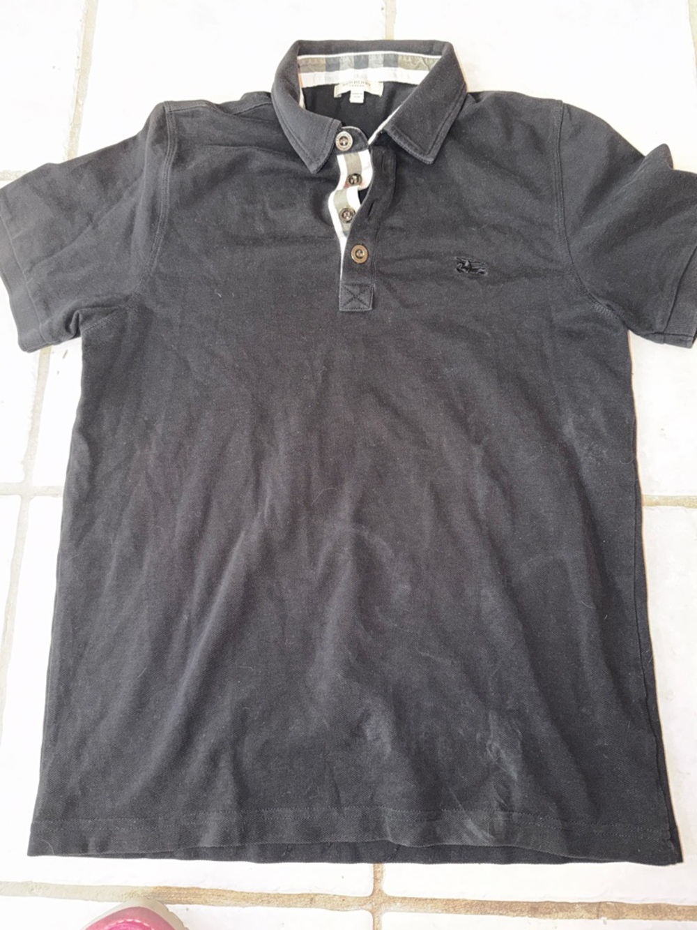 Burberry London  Classic Fit Polo Shirt Faded Black